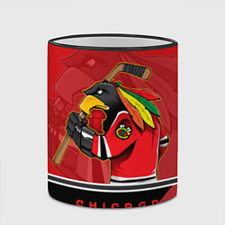 Кружка 3D Chicago Blackhawks цвета 3D-черный кант — фото 2
