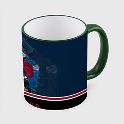 Кружка 3D Colorado Avalanche, цвет: 3D-зеленый кант