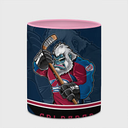 Кружка 3D Colorado Avalanche, цвет: 3D-белый + розовый — фото 2