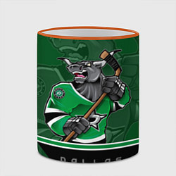 Кружка 3D Dallas Stars, цвет: 3D-оранжевый кант — фото 2
