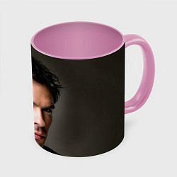 Кружка 3D Ian Somerhalder, цвет: 3D-белый + розовый