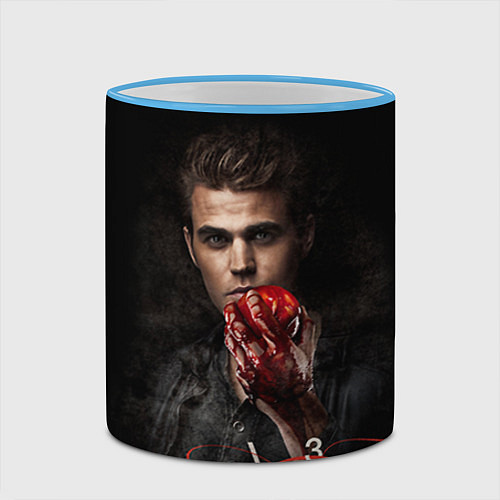 Кружка цветная Stefan Salvatore V3 / 3D-Небесно-голубой кант – фото 2