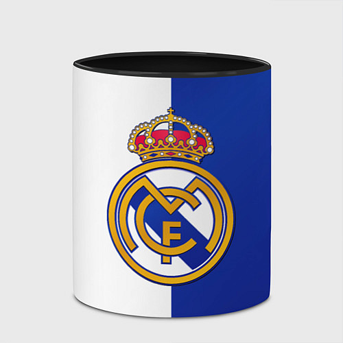Кружка цветная Real Madrid / 3D-Белый + черный – фото 2