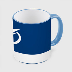 Кружка 3D Tampa Bay Lightning, цвет: 3D-небесно-голубой кант