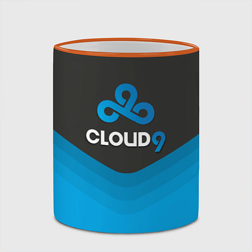 Кружка цветная Cloud 9 Uniform / 3D-Оранжевый кант – фото 2