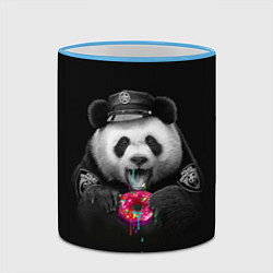 Кружка 3D Donut Panda, цвет: 3D-небесно-голубой кант — фото 2