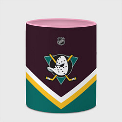 Кружка 3D NHL: Anaheim Ducks, цвет: 3D-белый + розовый — фото 2