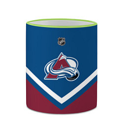 Кружка 3D NHL: Colorado Avalanche, цвет: 3D-светло-зеленый кант — фото 2