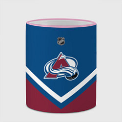 Кружка 3D NHL: Colorado Avalanche, цвет: 3D-розовый кант — фото 2