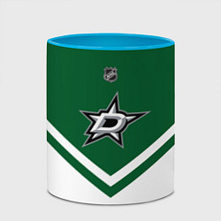 Кружка 3D NHL: Dallas Stars, цвет: 3D-белый + небесно-голубой — фото 2