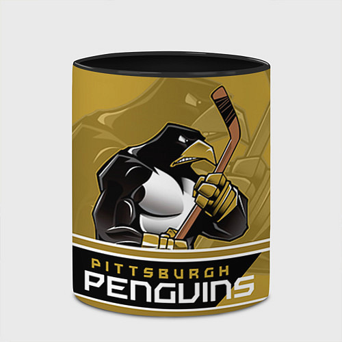 Кружка цветная Pittsburgh Penguins / 3D-Белый + черный – фото 2