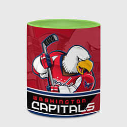 Кружка 3D Washington Capitals, цвет: 3D-белый + светло-зеленый — фото 2