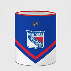 Кружка 3D NHL: New York Rangers, цвет: 3D-красный кант — фото 2