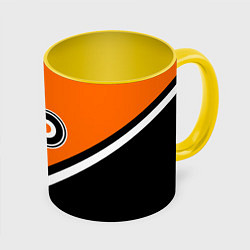 Кружка 3D NHL: Philadelphia Flyers, цвет: 3D-белый + желтый