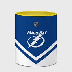 Кружка 3D NHL: Tampa Bay Lightning, цвет: 3D-белый + желтый — фото 2