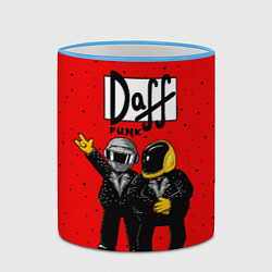 Кружка 3D Daff Punk, цвет: 3D-небесно-голубой кант — фото 2