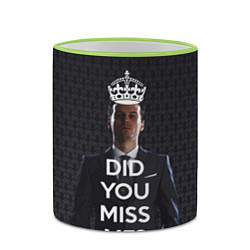 Кружка 3D Keep Calm & Did You Miss Me?, цвет: 3D-светло-зеленый кант — фото 2