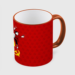 Кружка 3D Communist Party, цвет: 3D-оранжевый кант