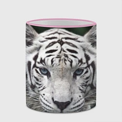 Кружка 3D Белый тигр, цвет: 3D-розовый кант — фото 2
