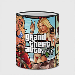 Кружка 3D GTA V, цвет: 3D-черный кант — фото 2
