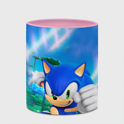 Кружка 3D Sonic Boom, цвет: 3D-белый + розовый — фото 2