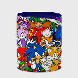 Кружка 3D Sonic Stories, цвет: 3D-белый + синий — фото 2