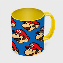 Кружка 3D Mario Pattern, цвет: 3D-белый + желтый