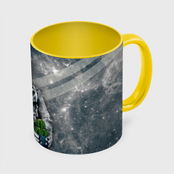 Кружка 3D Посланник природы, цвет: 3D-белый + желтый