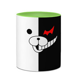 Кружка 3D Monokuma, цвет: 3D-белый + светло-зеленый — фото 2
