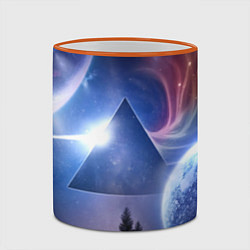 Кружка 3D Pink Floyd: Space, цвет: 3D-оранжевый кант — фото 2