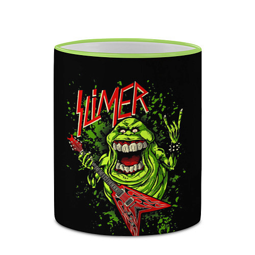 Кружка цветная Slayer Slimer / 3D-Светло-зеленый кант – фото 2
