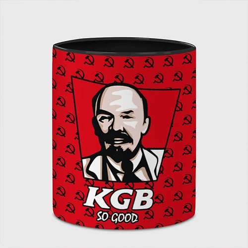 Кружка цветная KGB: So Good / 3D-Белый + черный – фото 2