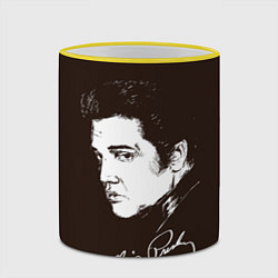 Кружка 3D Elvis Presley, цвет: 3D-желтый кант — фото 2