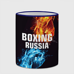 Кружка 3D Boxing Russia, цвет: 3D-синий кант — фото 2