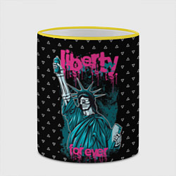 Кружка 3D Liberty Forever, цвет: 3D-желтый кант — фото 2