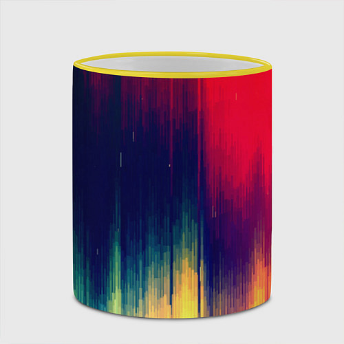 Кружка цветная Stylize color / 3D-Желтый кант – фото 2