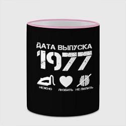 Кружка 3D Дата выпуска 1977, цвет: 3D-розовый кант — фото 2