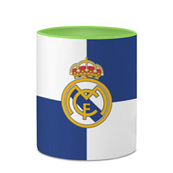 Кружка 3D Real Madrid: Blue style, цвет: 3D-белый + светло-зеленый — фото 2