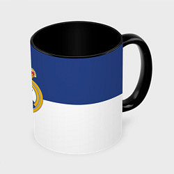 Кружка 3D Real Madrid: Blue style, цвет: 3D-белый + черный