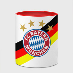 Кружка 3D FC Bayern: Germany, цвет: 3D-белый + красный — фото 2