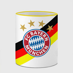 Кружка 3D FC Bayern: Germany, цвет: 3D-желтый кант — фото 2