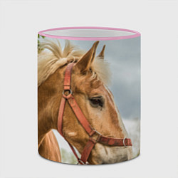 Кружка 3D Игривая лошадка, цвет: 3D-розовый кант — фото 2