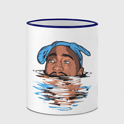 Кружка 3D Shakur Drowns, цвет: 3D-синий кант — фото 2