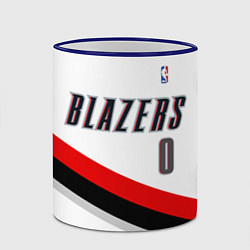 Кружка 3D Portland Trail Blazers 0, цвет: 3D-синий кант — фото 2