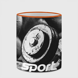 Кружка 3D Iron Sport, цвет: 3D-оранжевый кант — фото 2