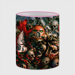 Кружка 3D Warhammer 40k: Skulls, цвет: 3D-розовый кант — фото 2