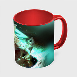 Кружка 3D Цири, цвет: 3D-белый + красный
