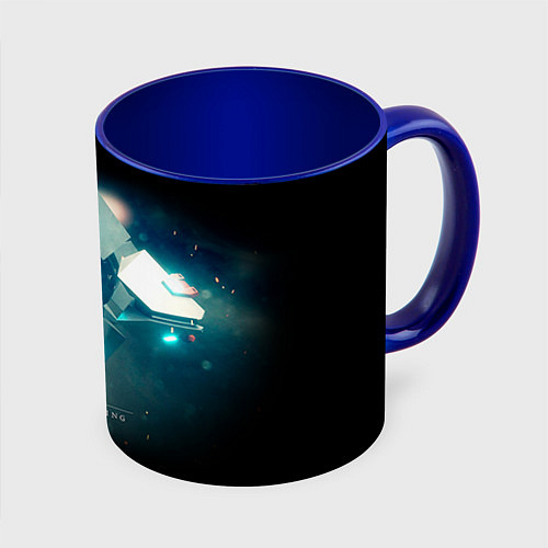 Кружка цветная Destiny 4 / 3D-Белый + синий – фото 1