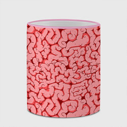 Кружка 3D Мозг, цвет: 3D-розовый кант — фото 2