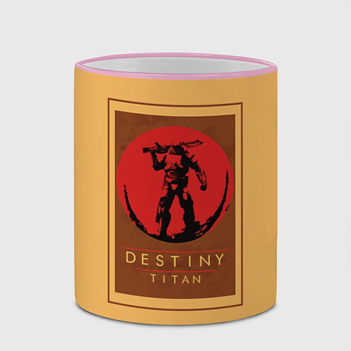 Кружка цветная Destiny Titan / 3D-Розовый кант – фото 2